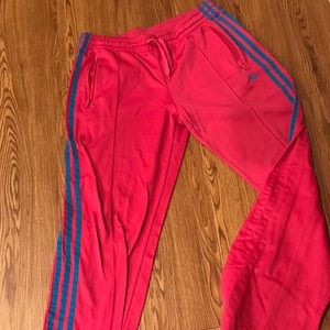 Women’s ADIDAs Pink & Blue Track Pants